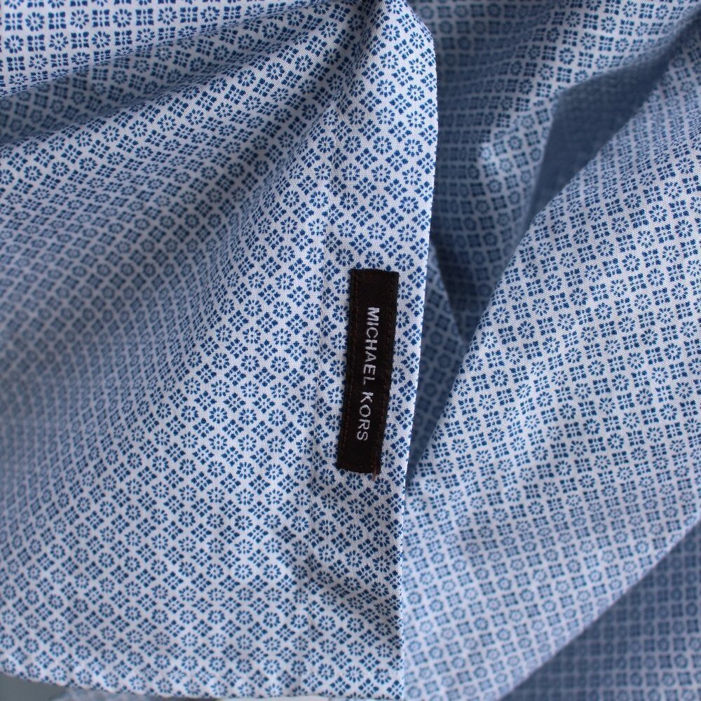 Michael Kors Men’s Classic Fit Long Sleeve Button Up Patterned Shirt Large - Picture 3 of 15